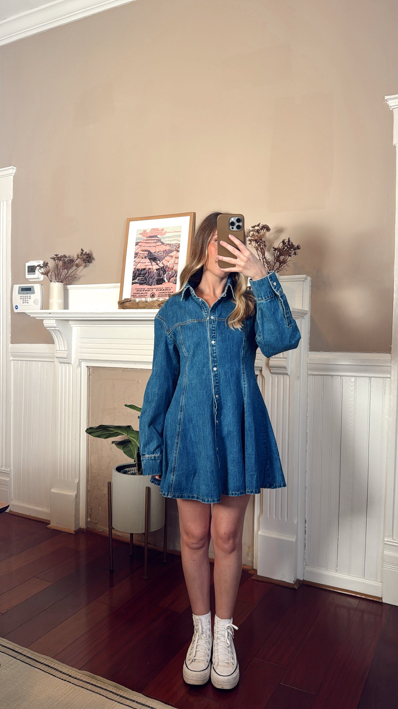 Angelina Denim Button Dress