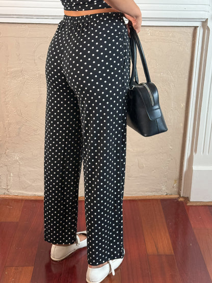 Polka Dot Top and Pants Set