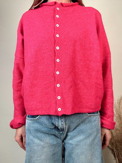 Nola Cardigan - Fuchsia