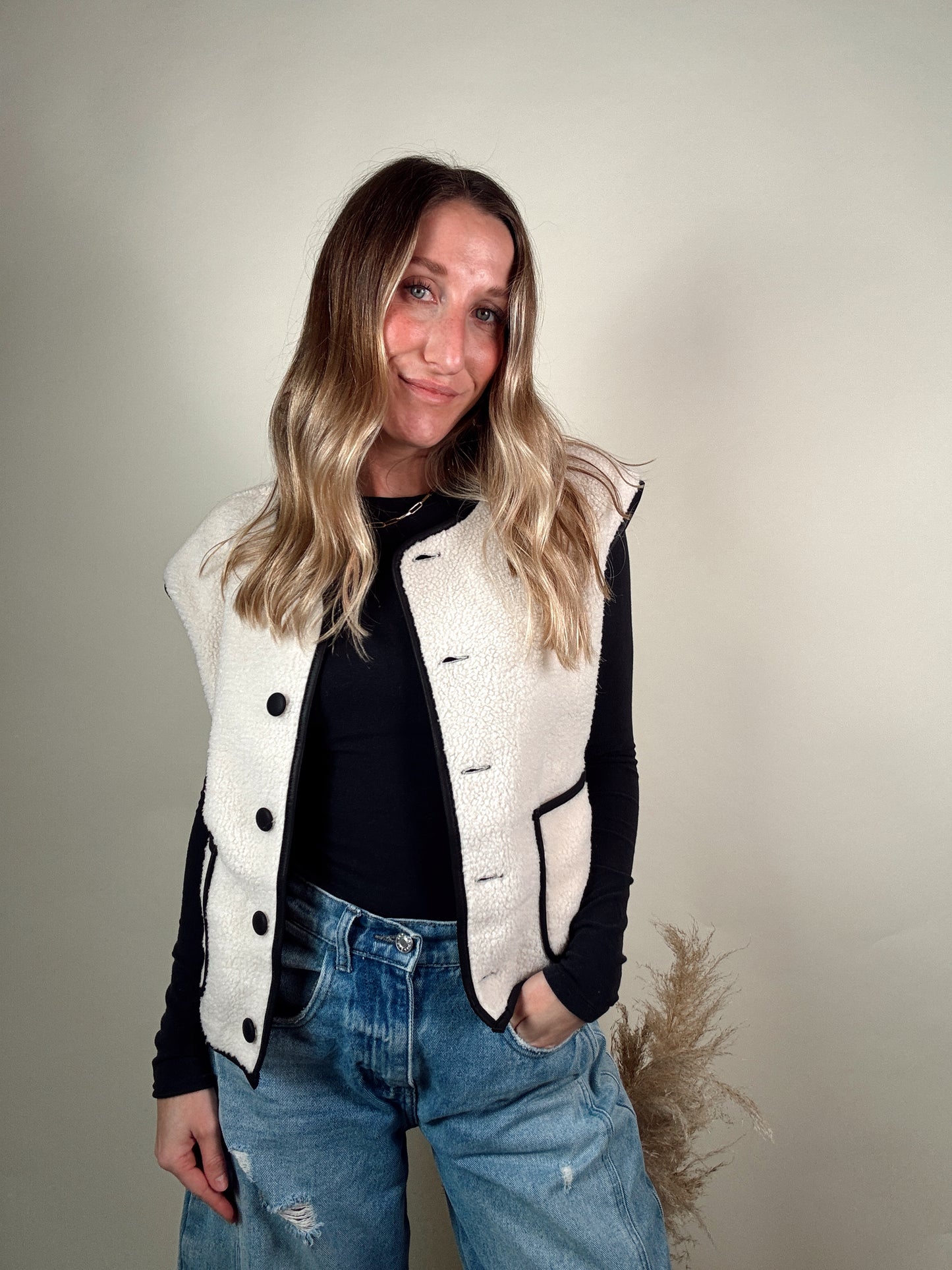 Reversible Teddy Sherpa Vest