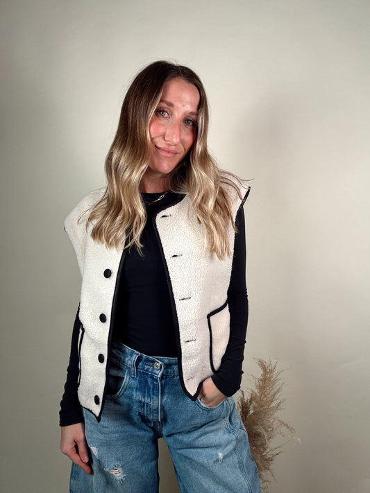 Reversible Teddy Sherpa Vest