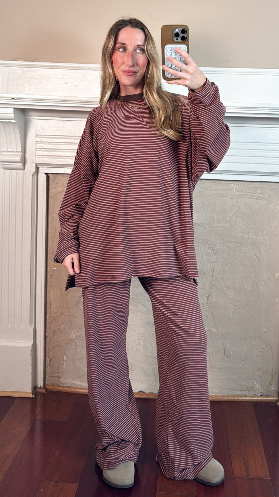 Strawberry Chocolate Striped Top