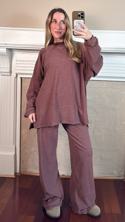 Strawberry Chocolate Striped Top