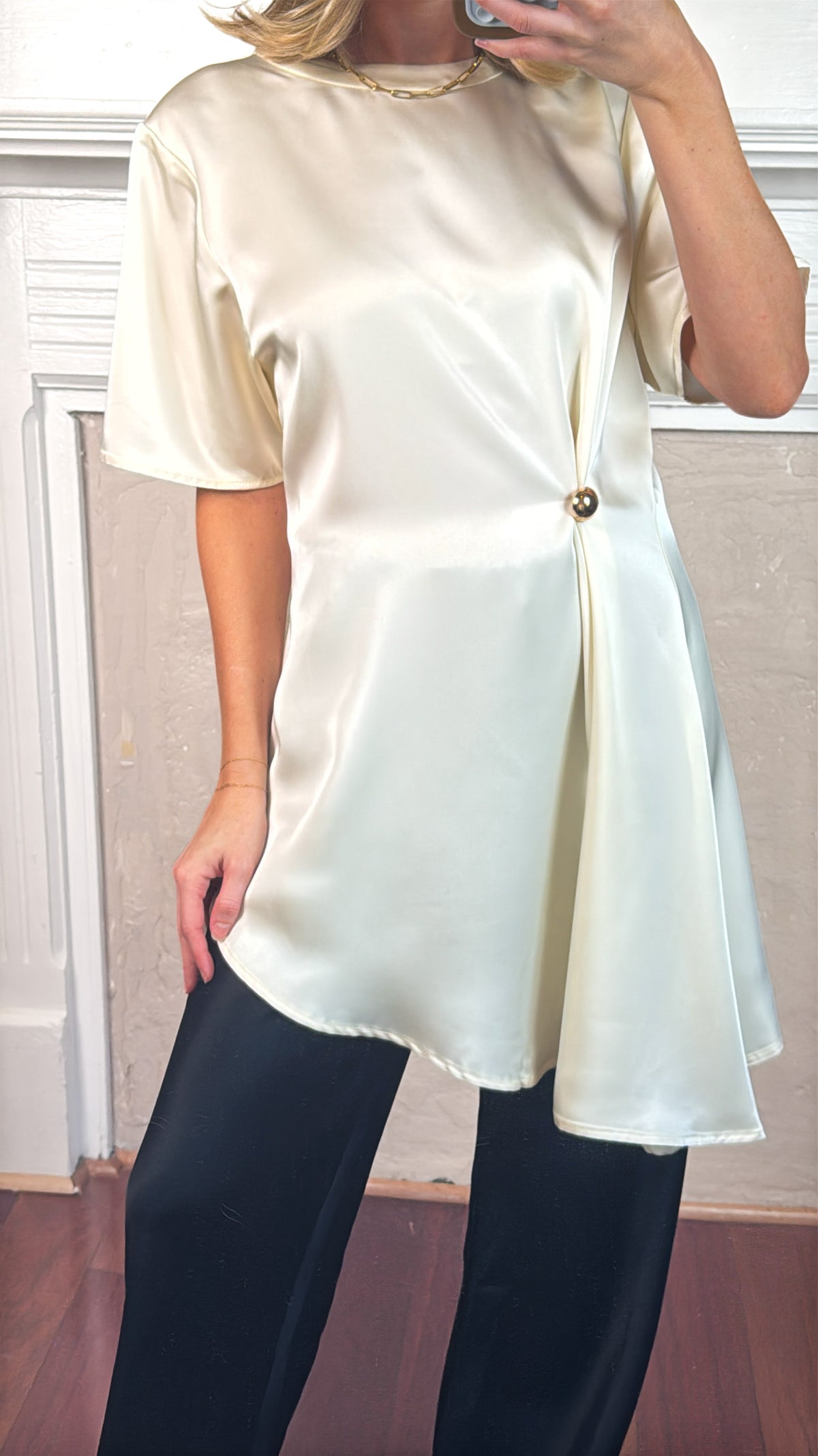 Sally Satin Blouse