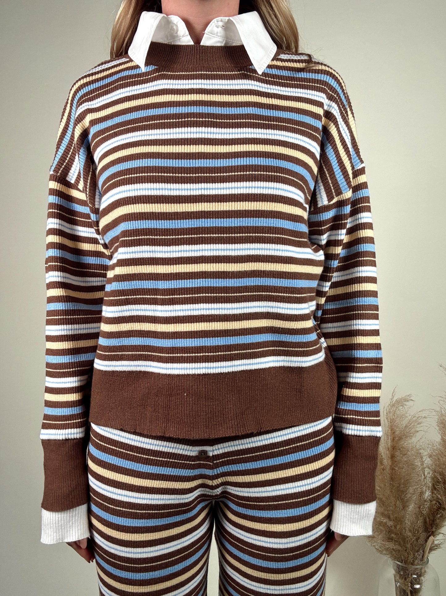 Cocoa Collar Sweater Set - MID NOVEMBER