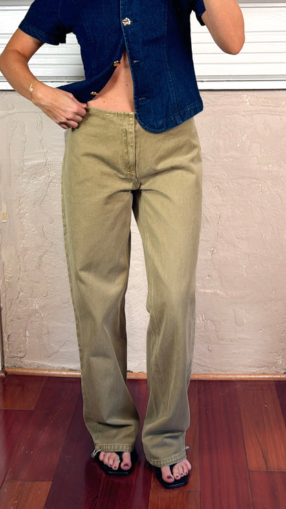 Nell Washed Wide Leg Utility Pants