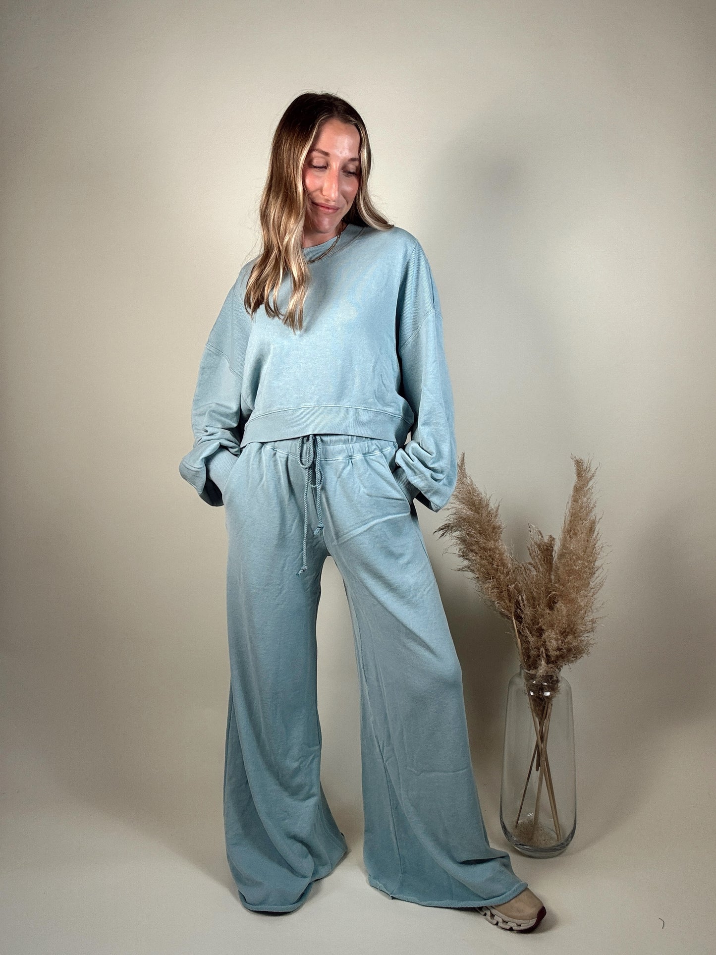 Cloud 9 Pants and Sweatshirt Set - Winter Sky