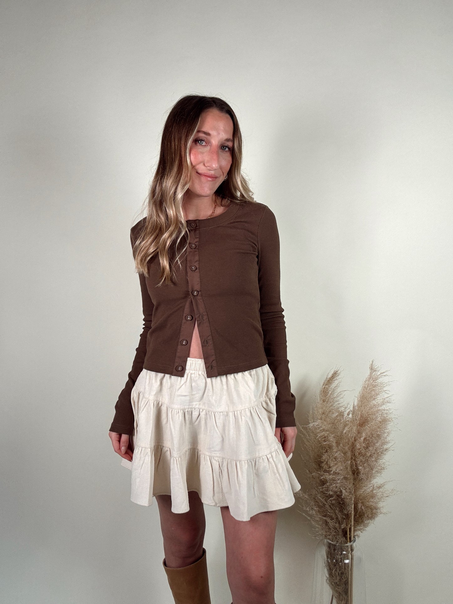 High Noon Tiered Mini Skirt