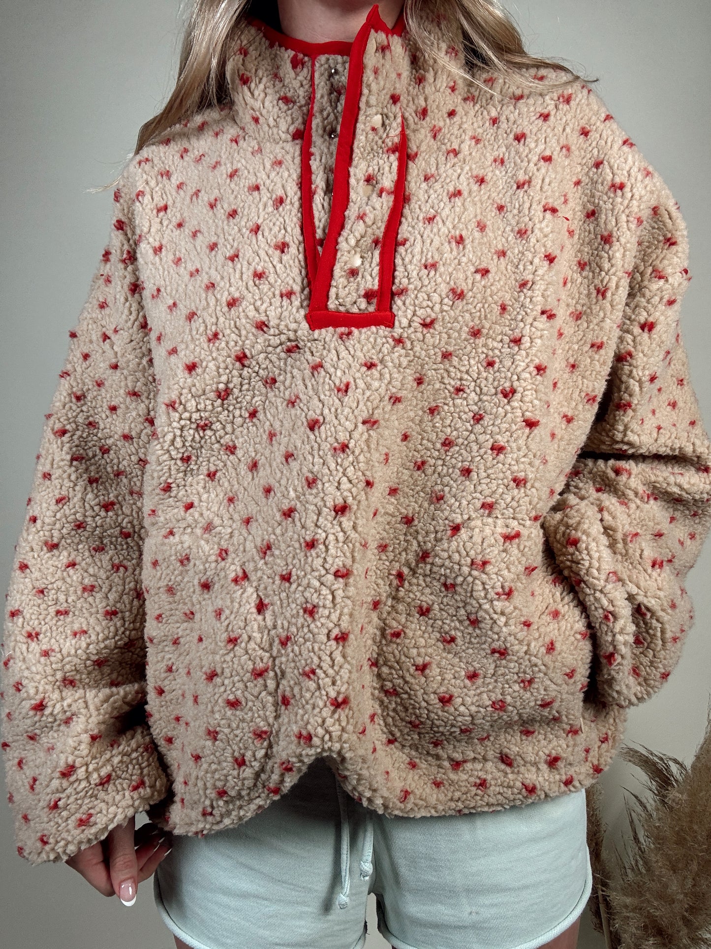 Heart Sherpa Fleece