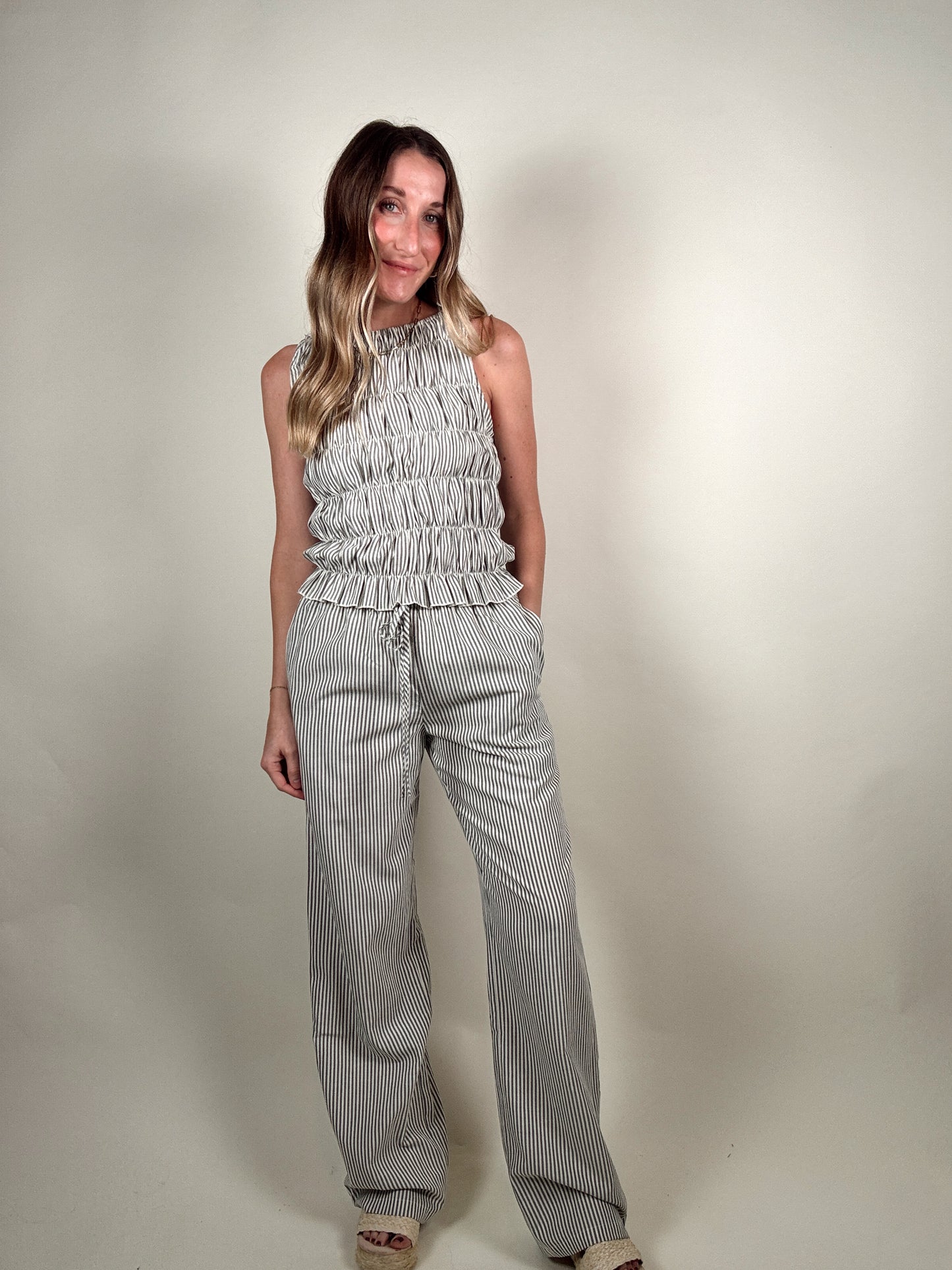 Posey Smocked Top and Pants Set