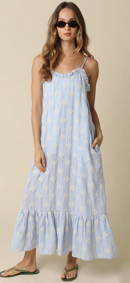 Daisy Floral Tiered Maxi Dress