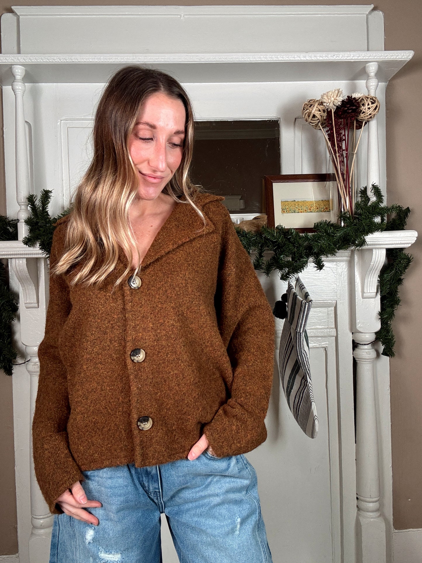 Carrie Cardigan - Camel