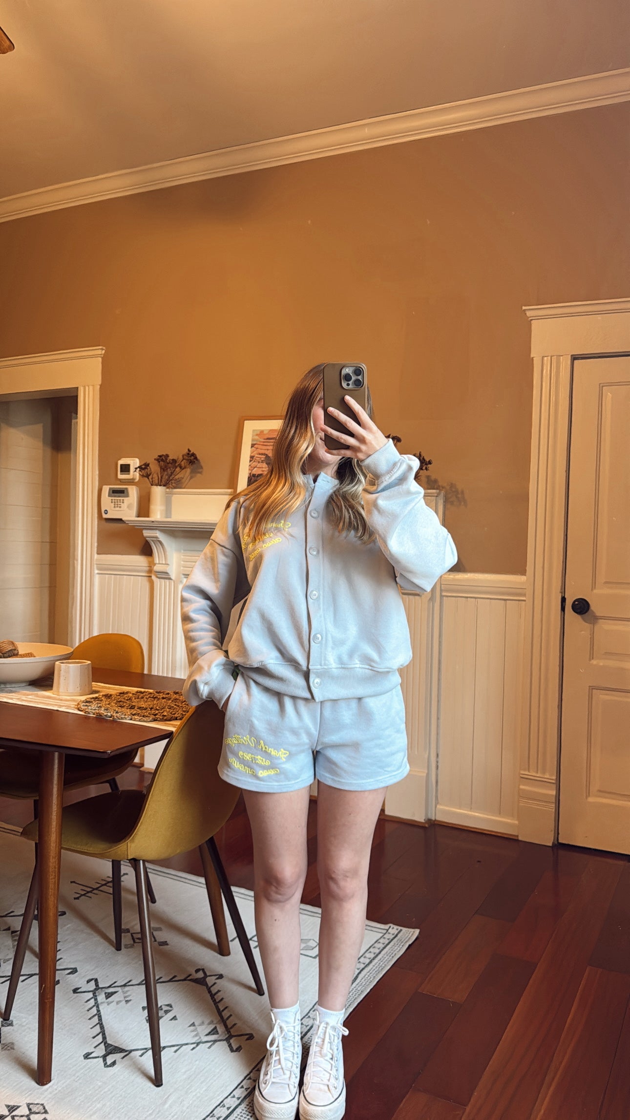 French Vintage Top and Shorts Set