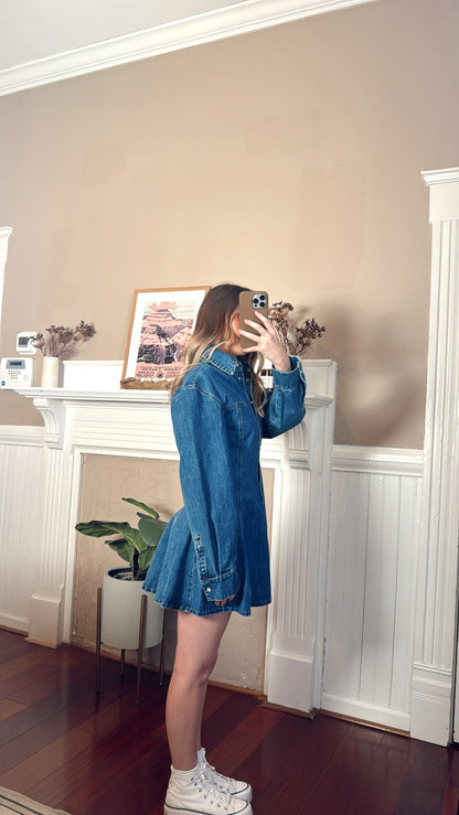 Angelina Denim Button Dress