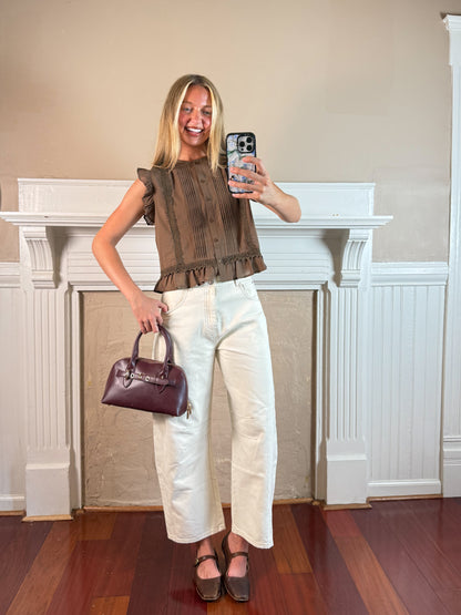 Heirloom Lace Ruffle Blouse