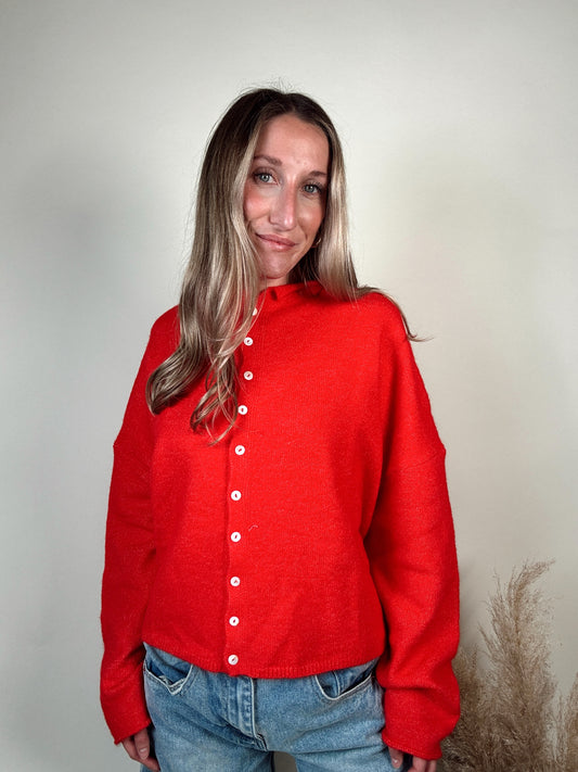 Nola Cardigan - Red