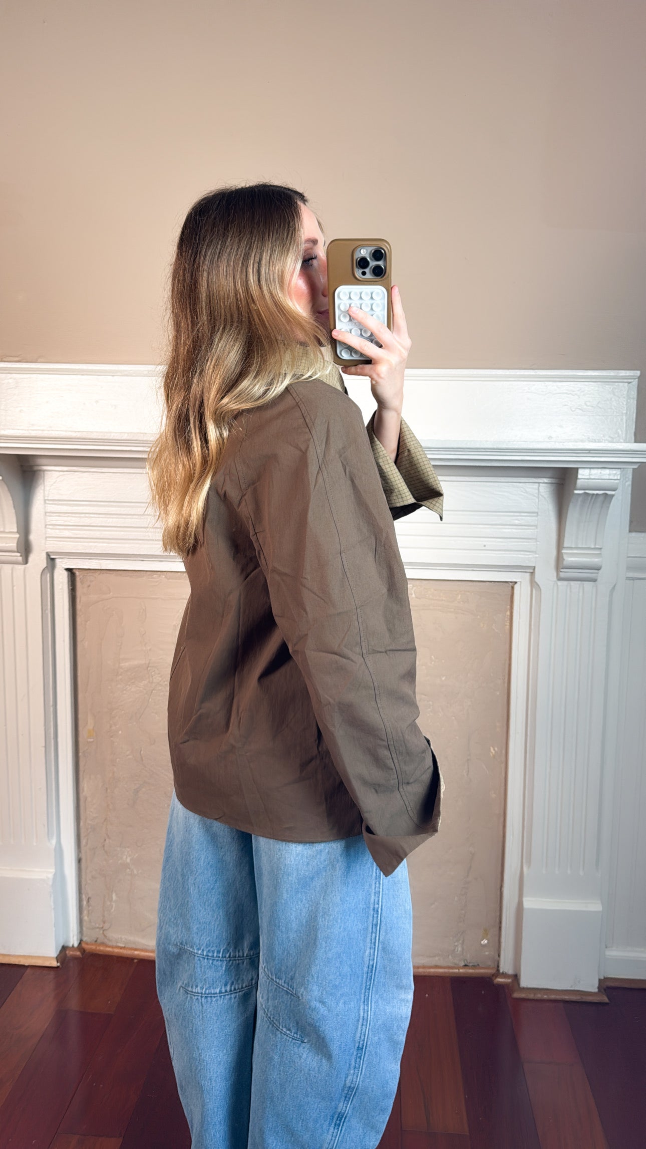 Reversible Plaid Button Jacket - PREORDER 2 WEEK