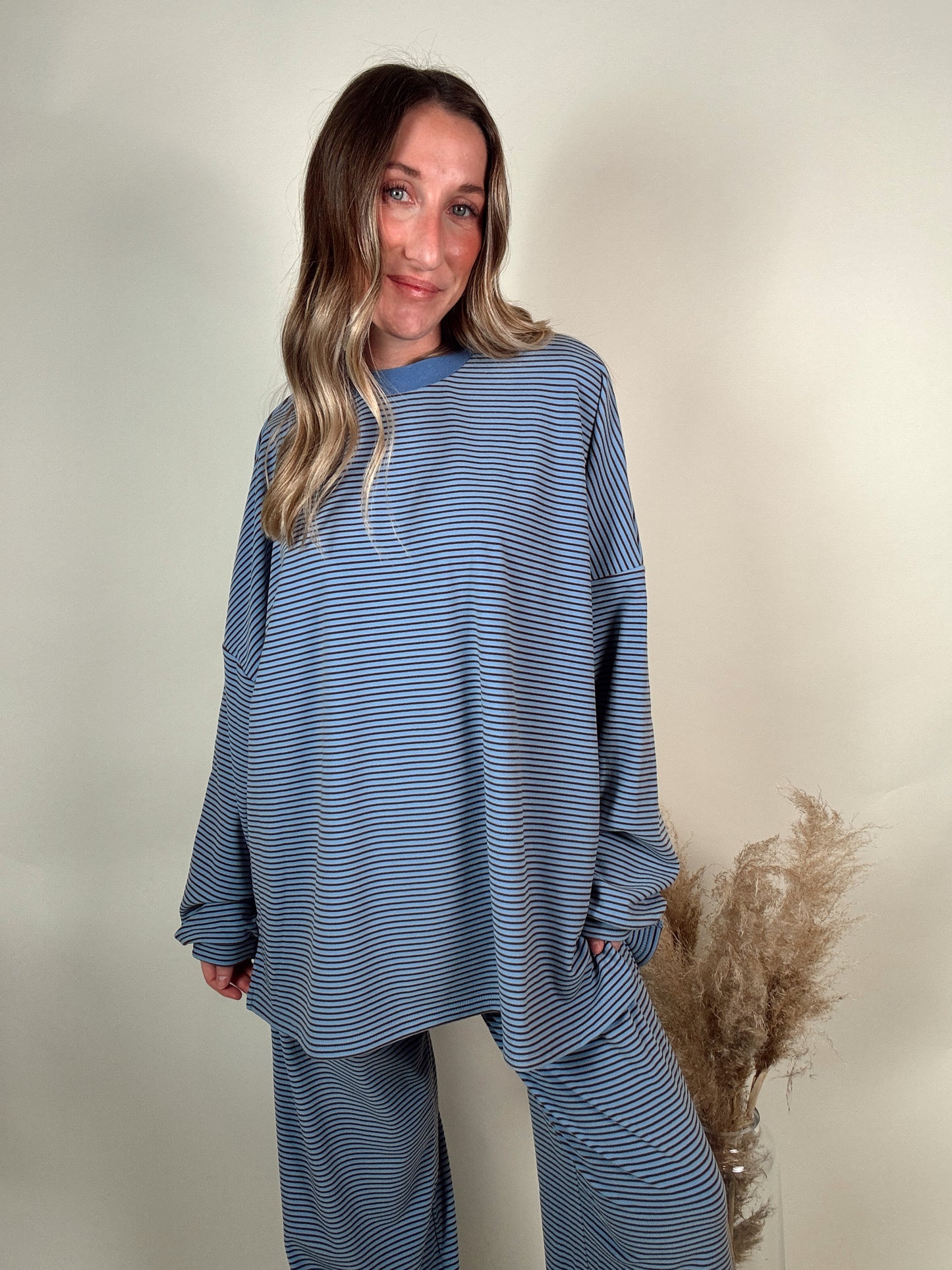 Blueberry Striped Top
