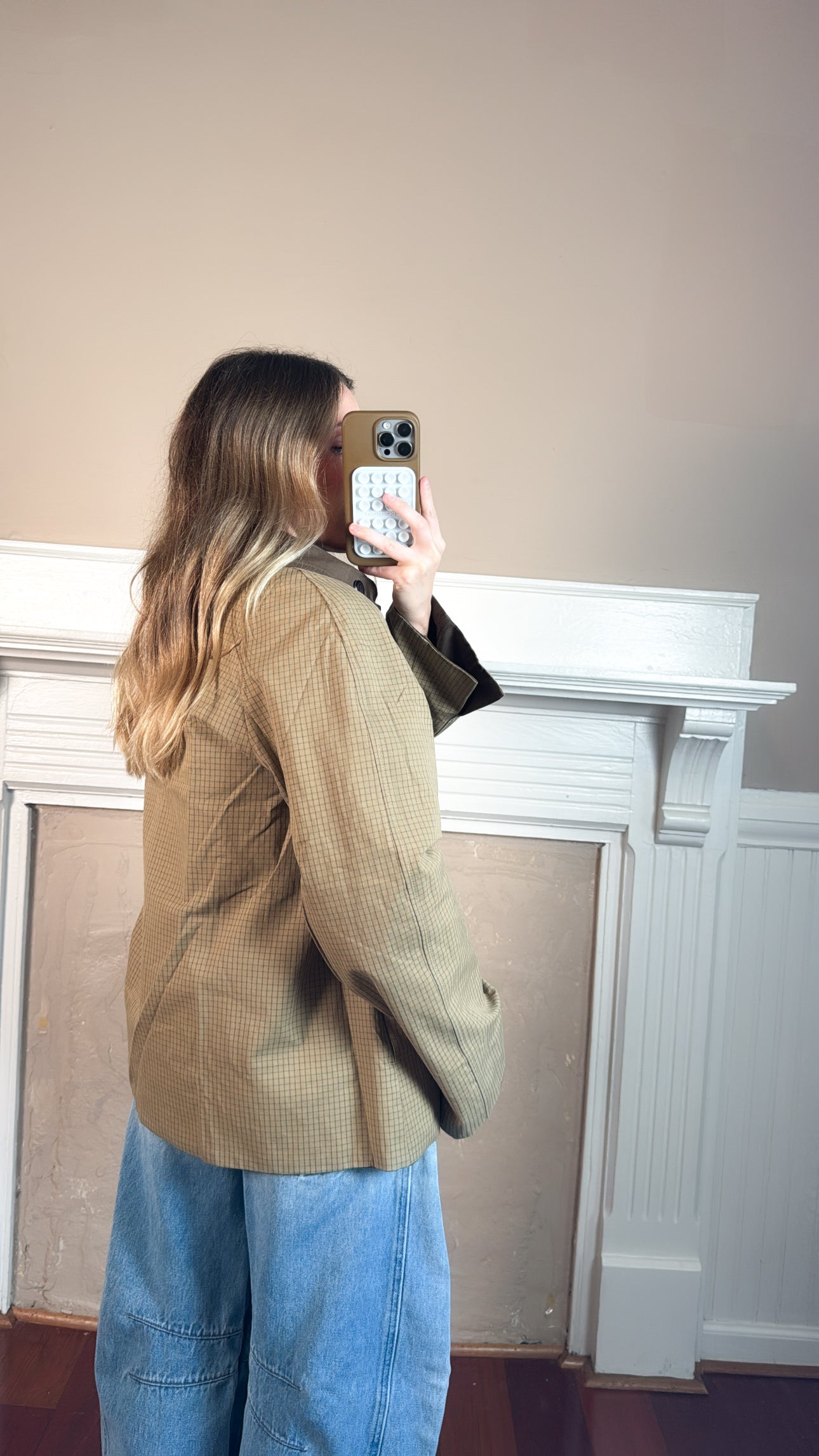 Reversible Plaid Button Jacket - PREORDER 2 WEEK
