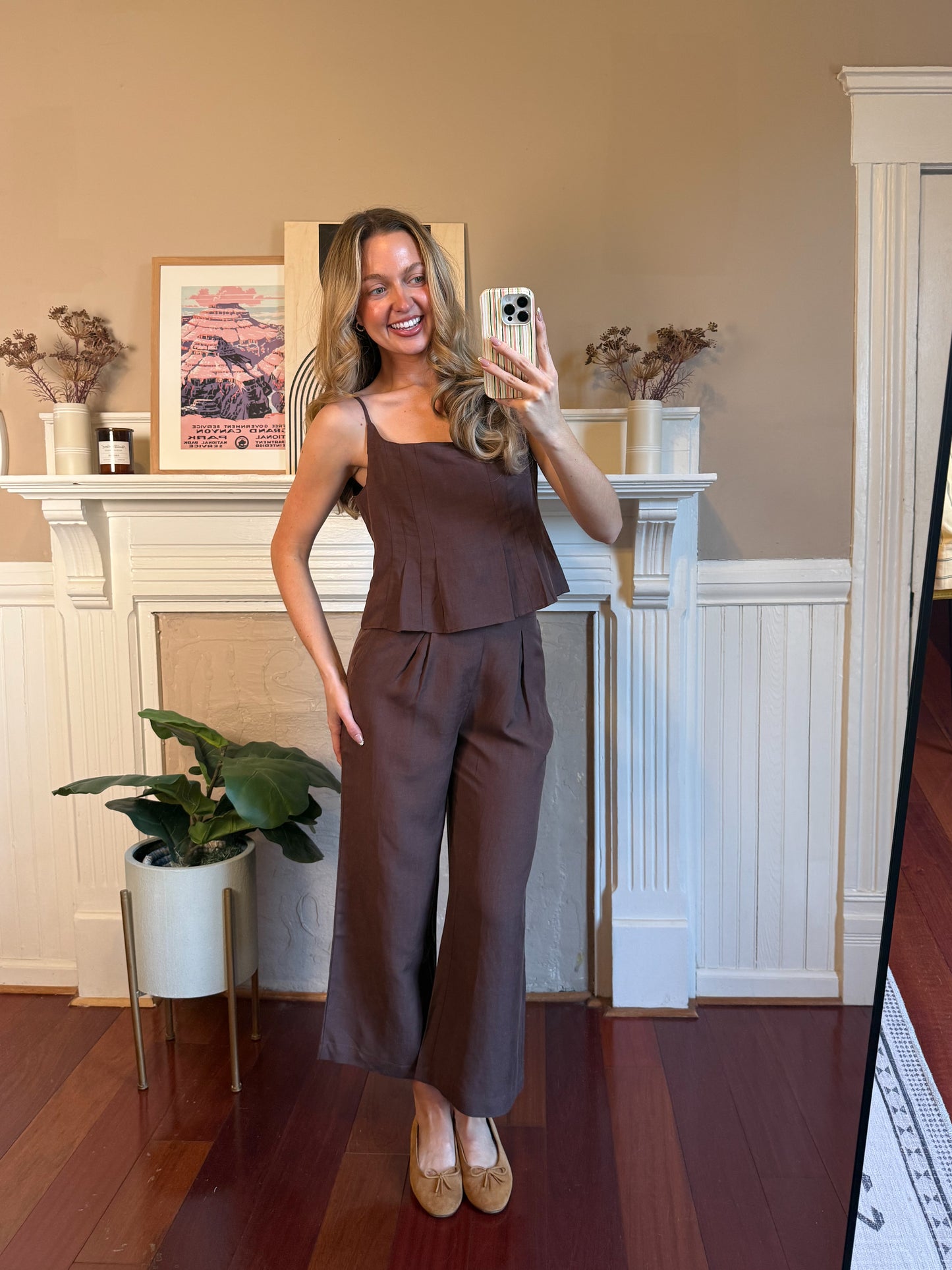 The Jocelyn Set | Top and Pants Linen Set