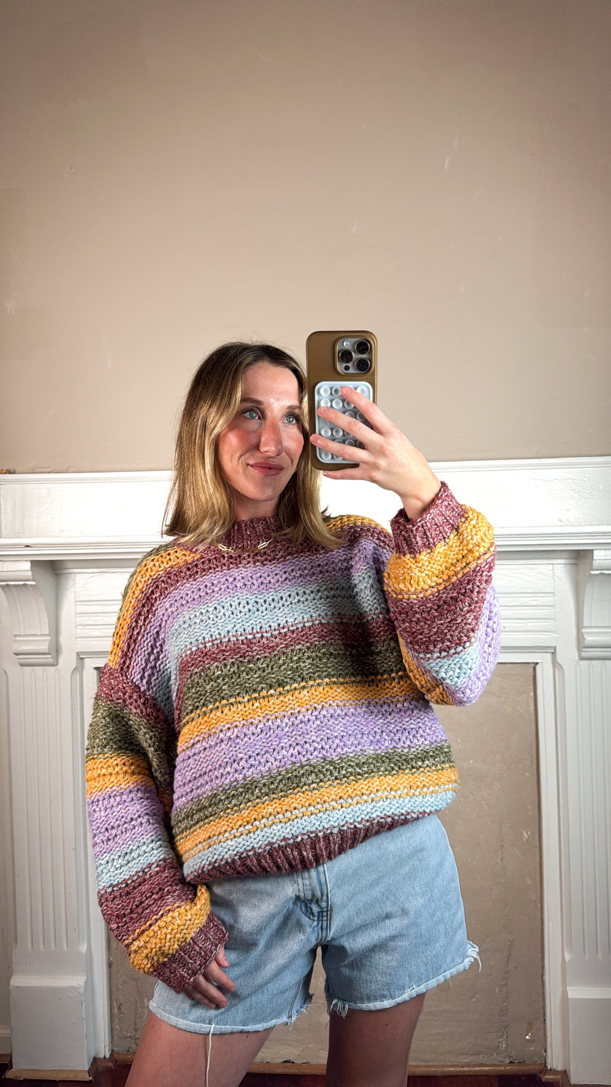 Rainbow Knit Sweater