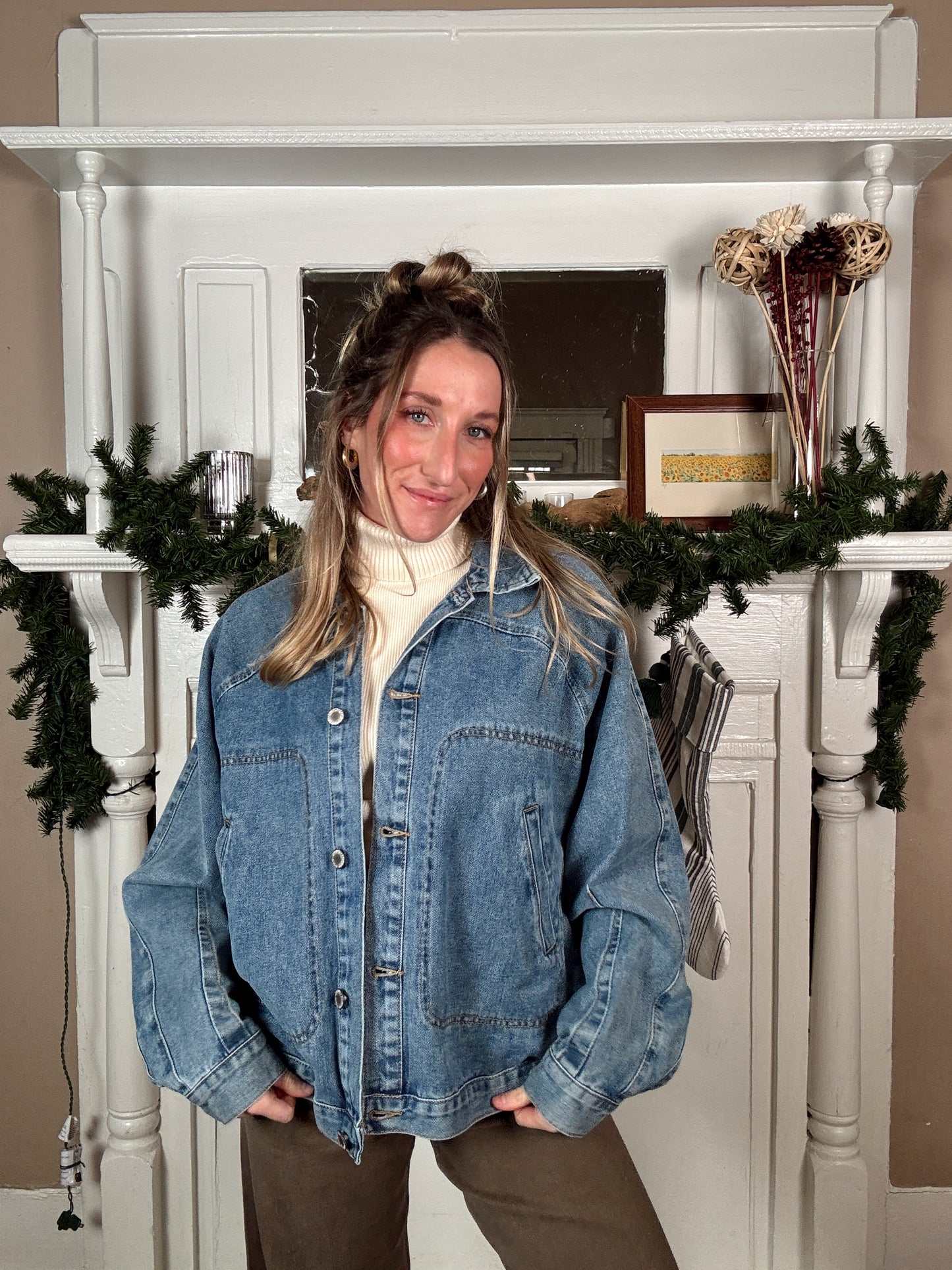 Denim Button Up Jacket