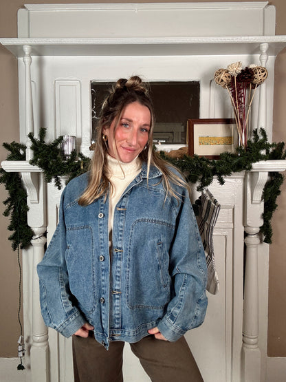 Denim Button Up Jacket