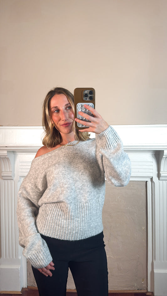 Audrey Off The Shoulder Sweater
