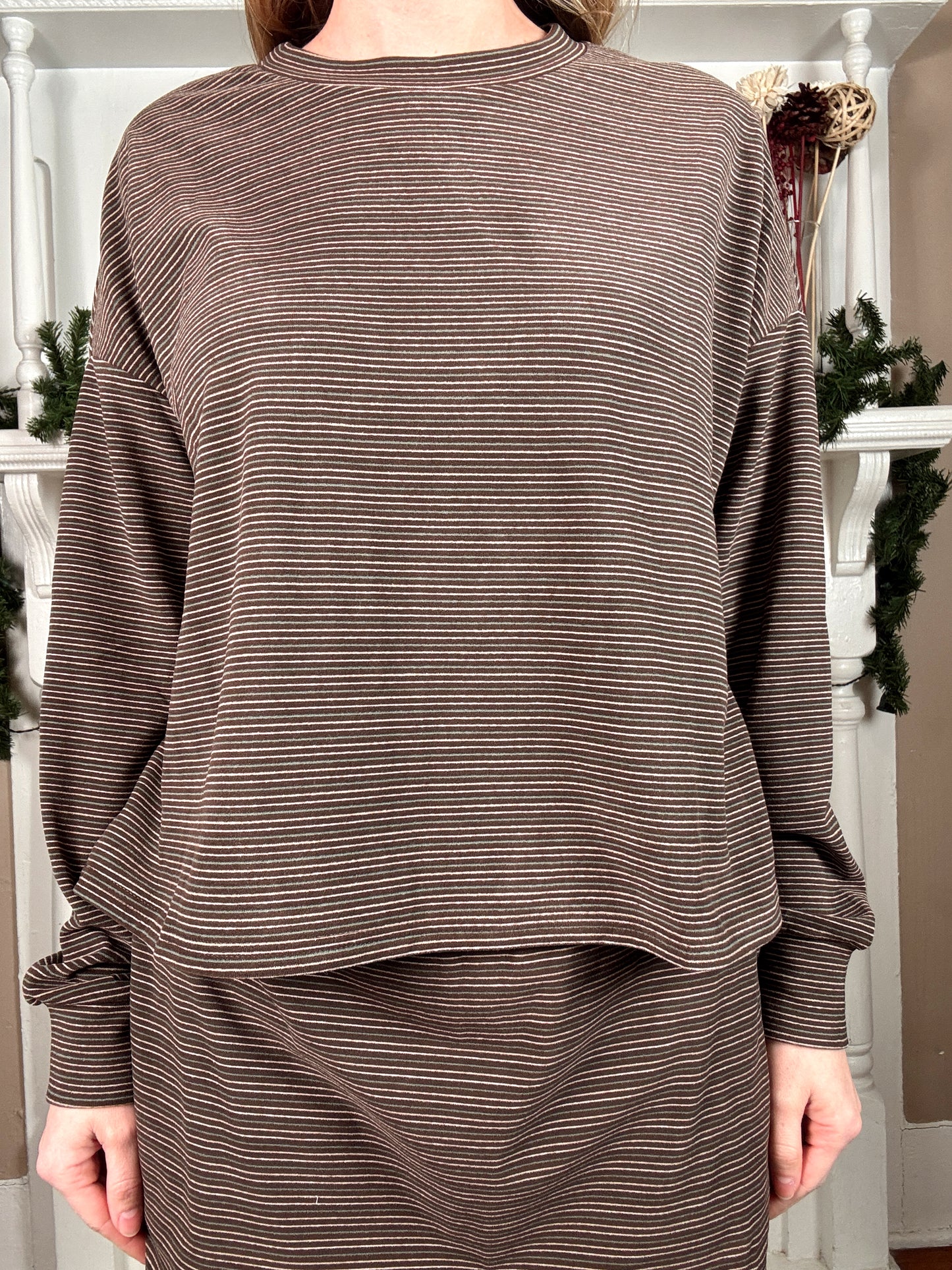 Brownie Striped Top and Skort Set