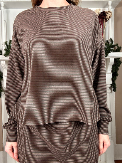 Brownie Striped Top and Skort Set