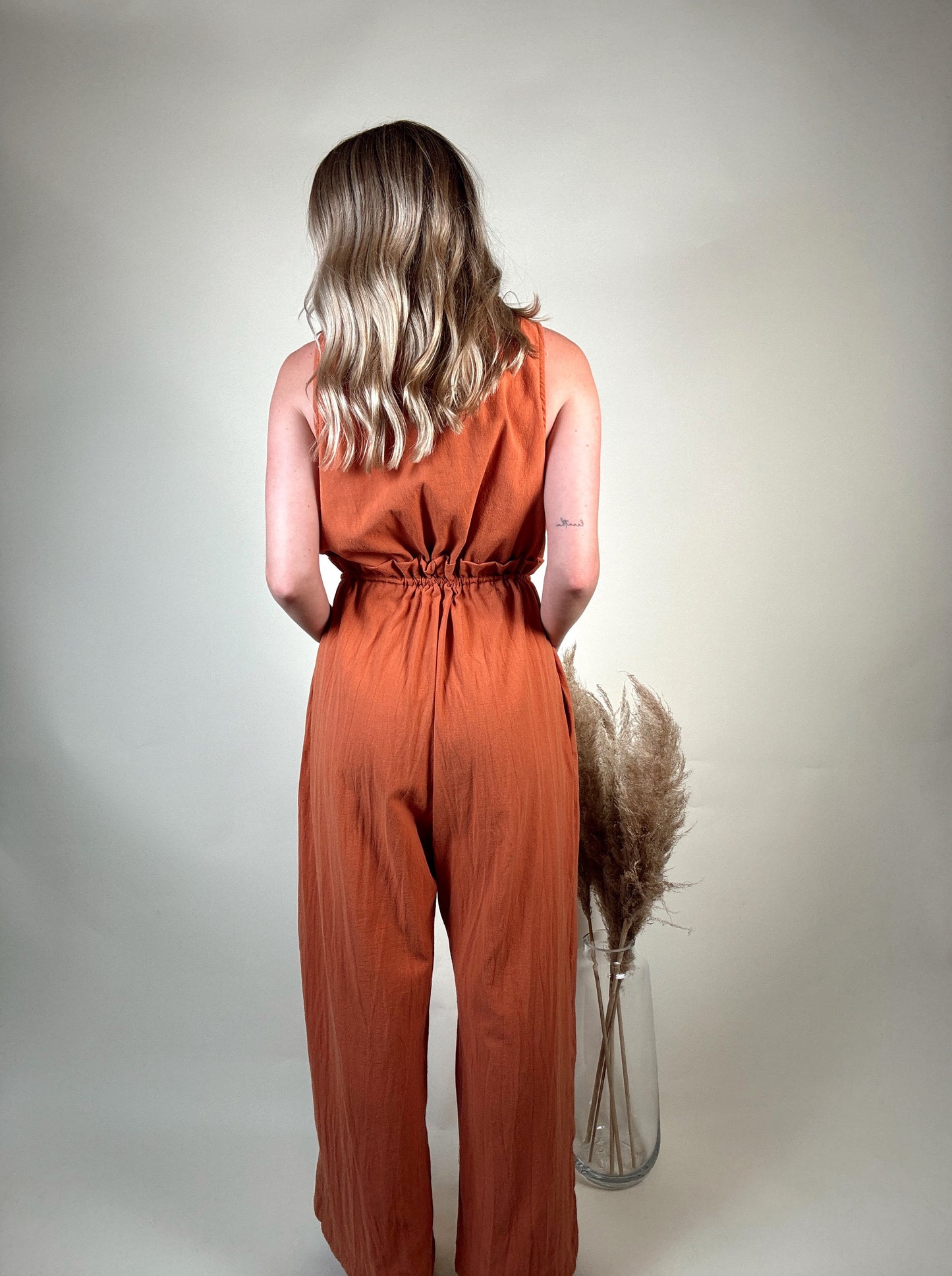 Rachel Rust Jumpsuit