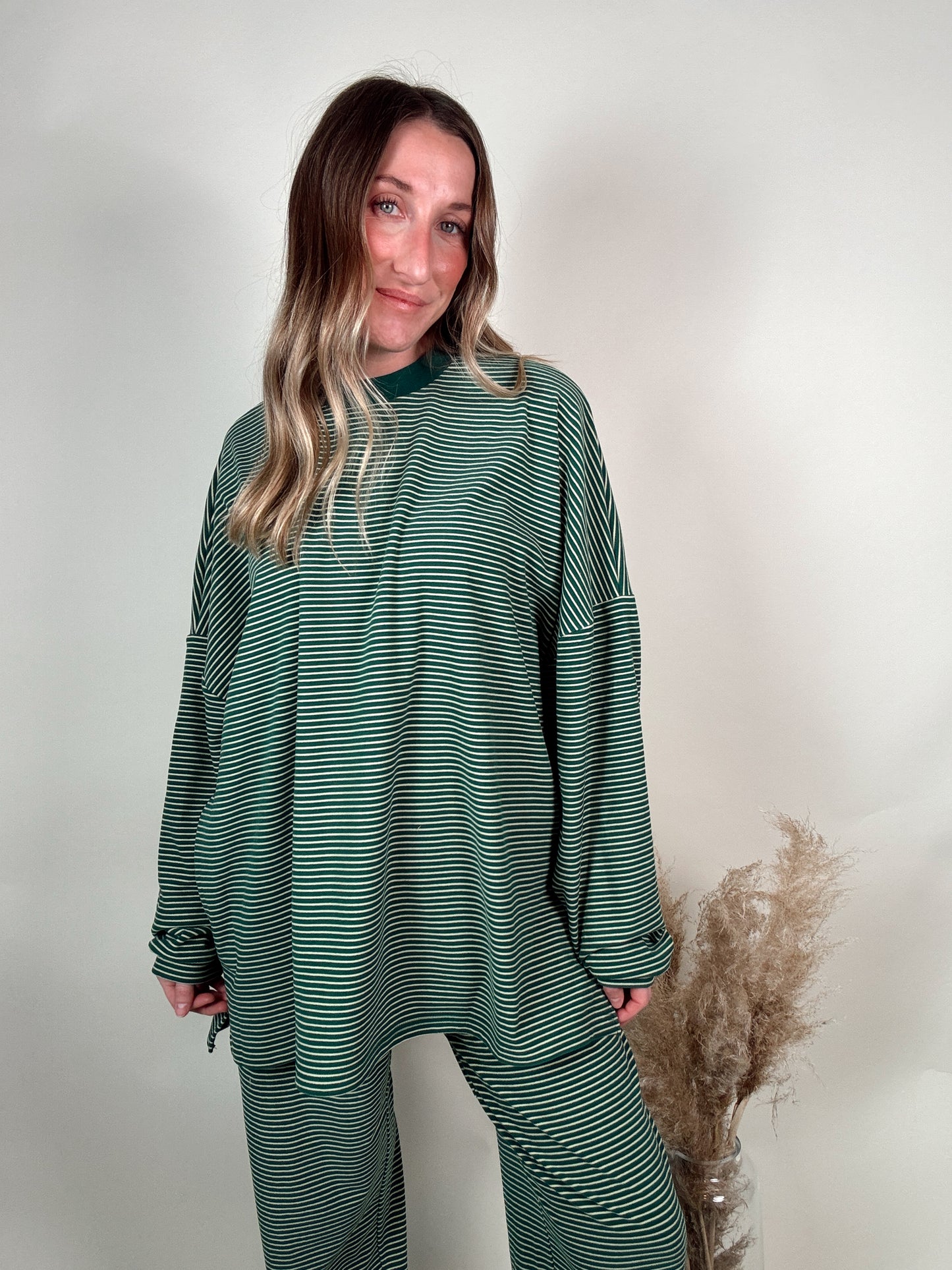 Lemon Lime Striped Top