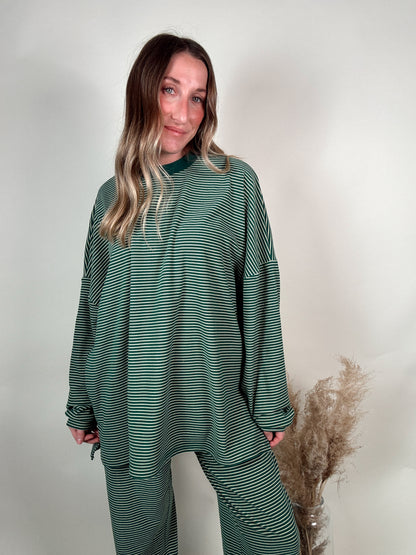 Lemon Lime Striped Top