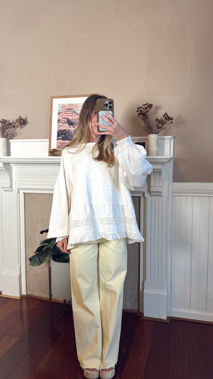 Rustic Ruffle Blouse