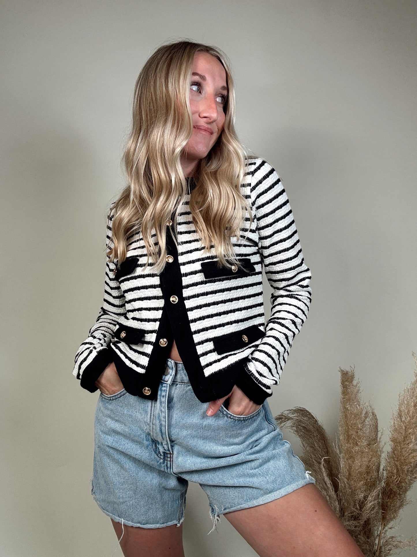 Paige Stripe Cardigan