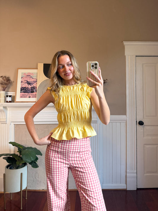 The Eugenie Top | Smocked Ruffle Top