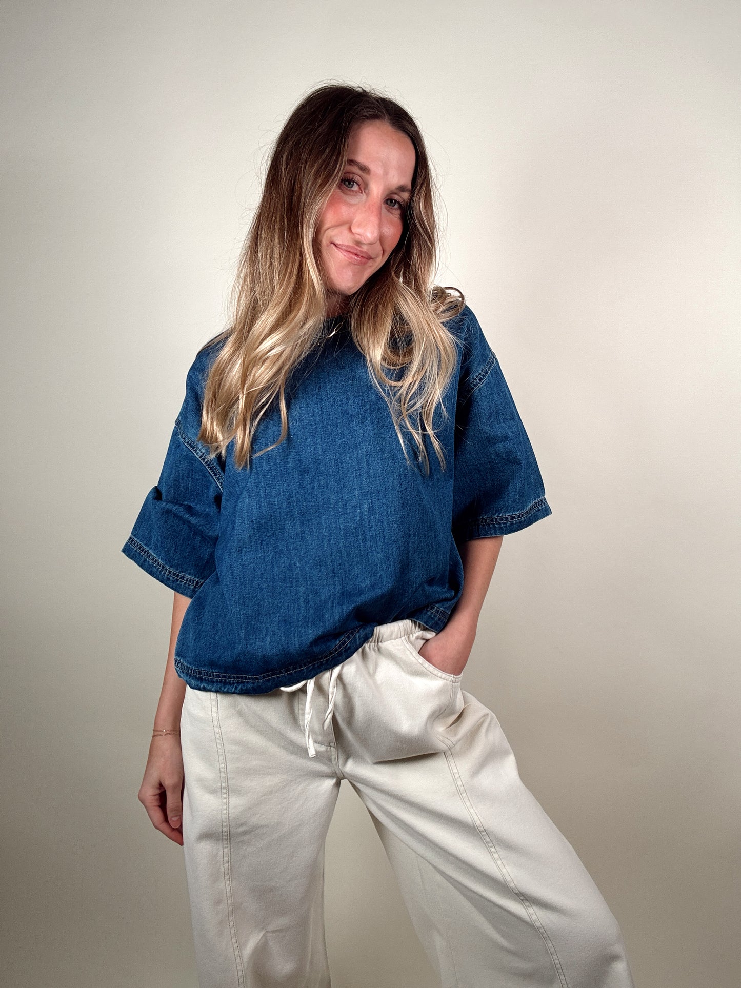 Mable Denim Top
