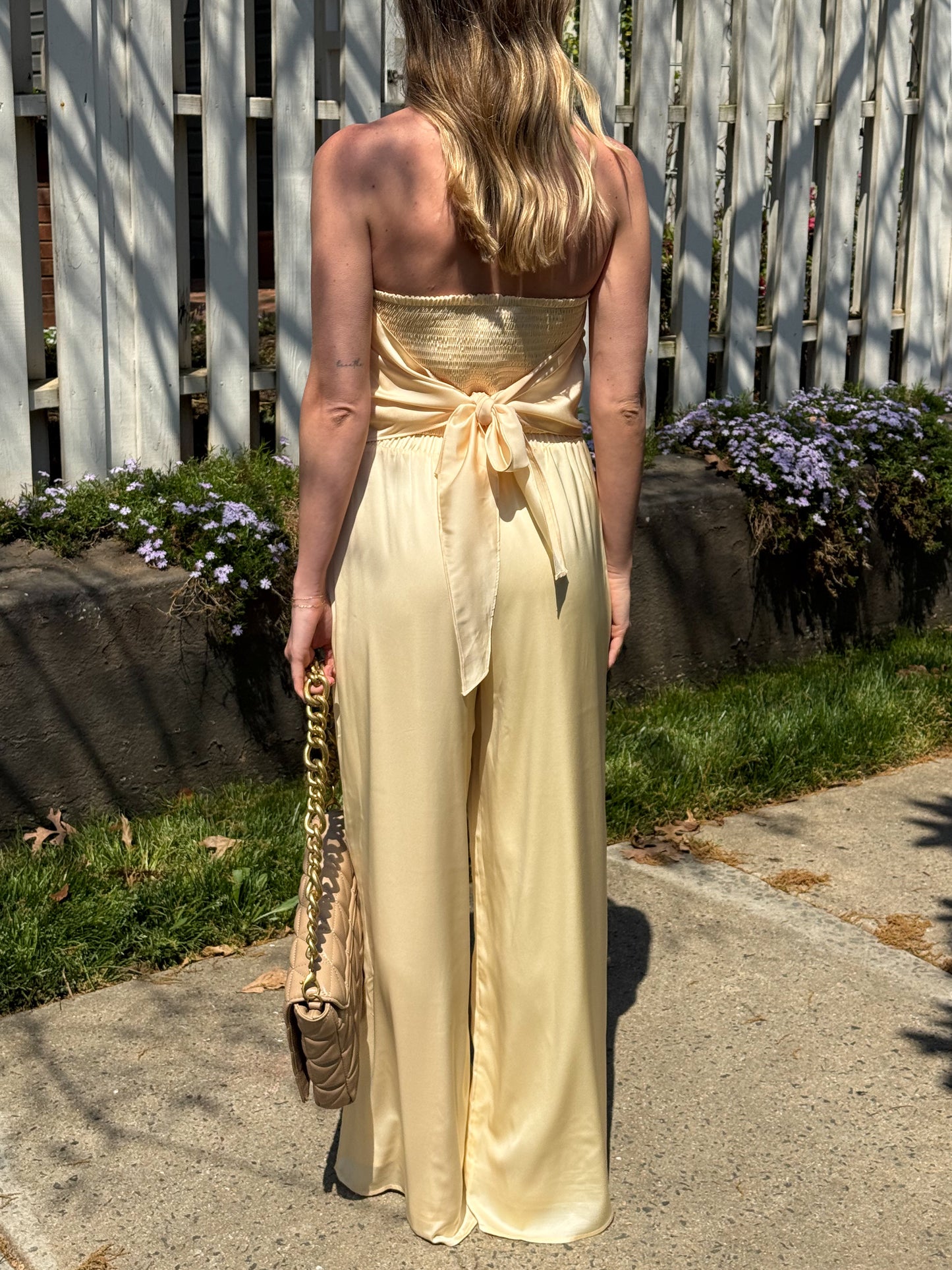Vanessa Strapless Top and Pants Set