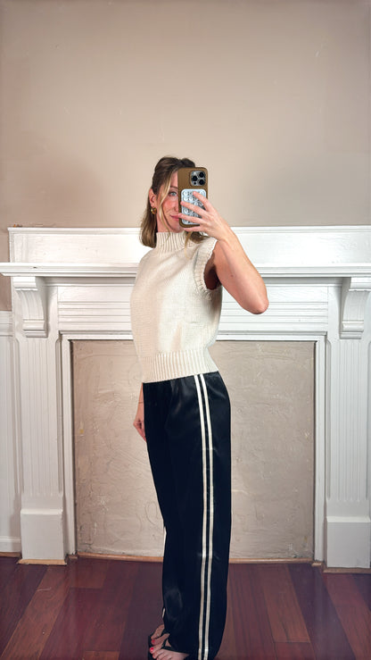 Cove Satin Pant - Side Stripe Satin Pants