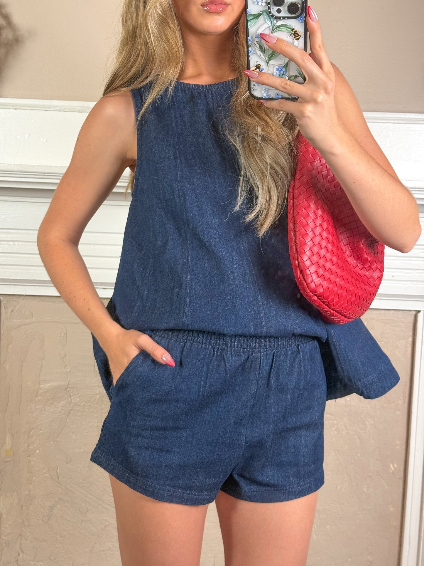 Dark Wash Denim Set