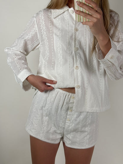 Broderie Mini Shorts