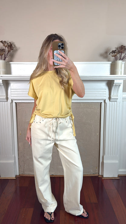 Mid rise Tie Jeans - PREORDER JUNE 17