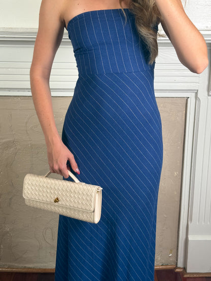 Braden Stripe Strapless Maxi Dress