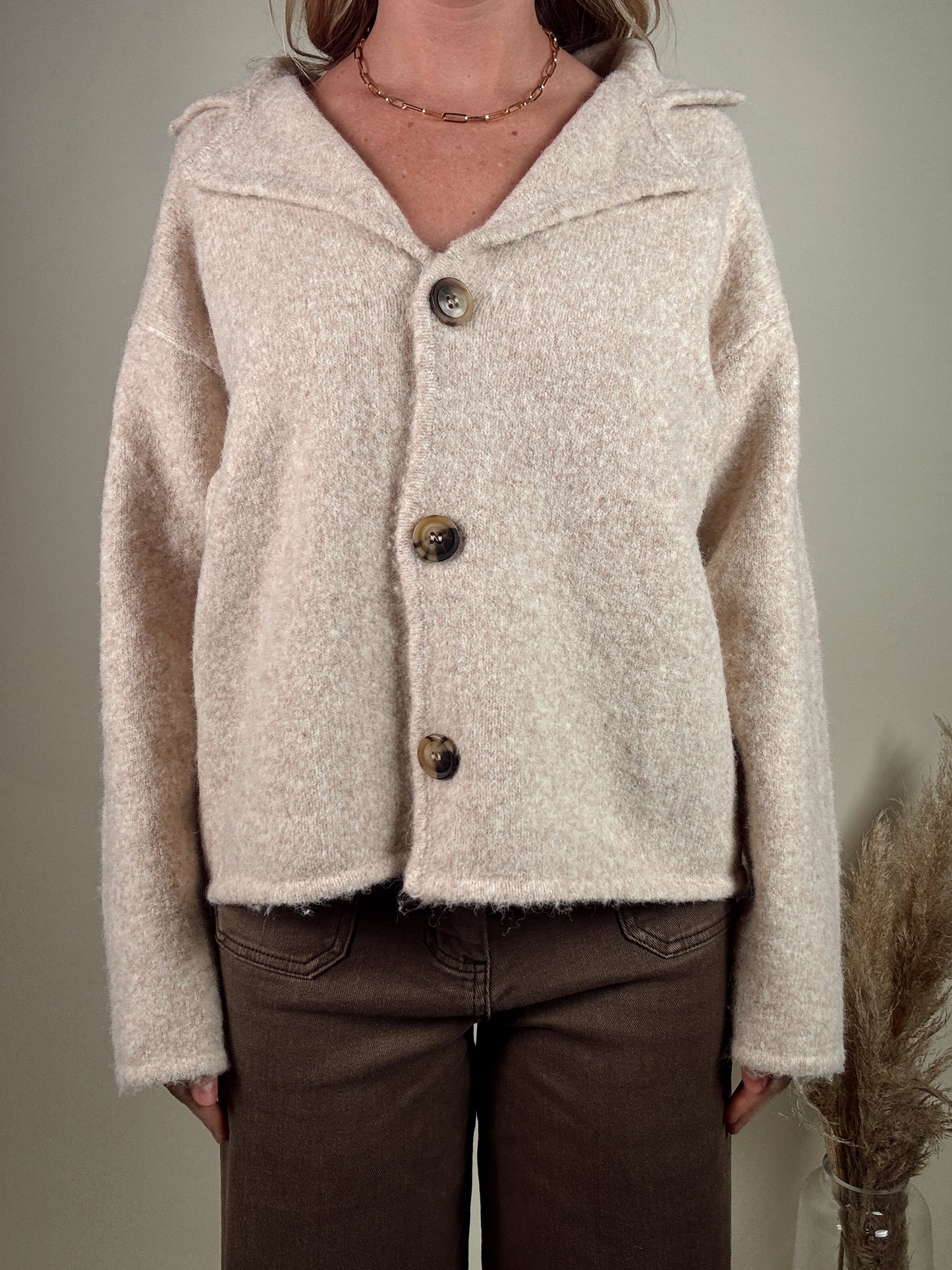 Carrie Cardigan - Oat