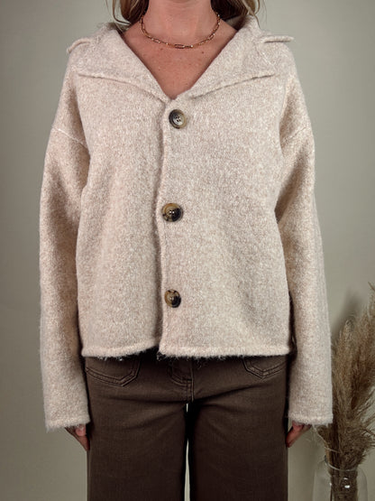Carrie Cardigan - Oat