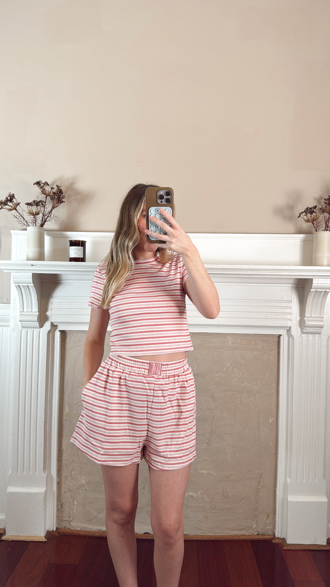 Raspberry Sorbet Top and Shorts Set