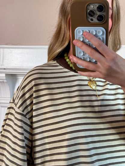 Brownie Striped Top and Shorts set