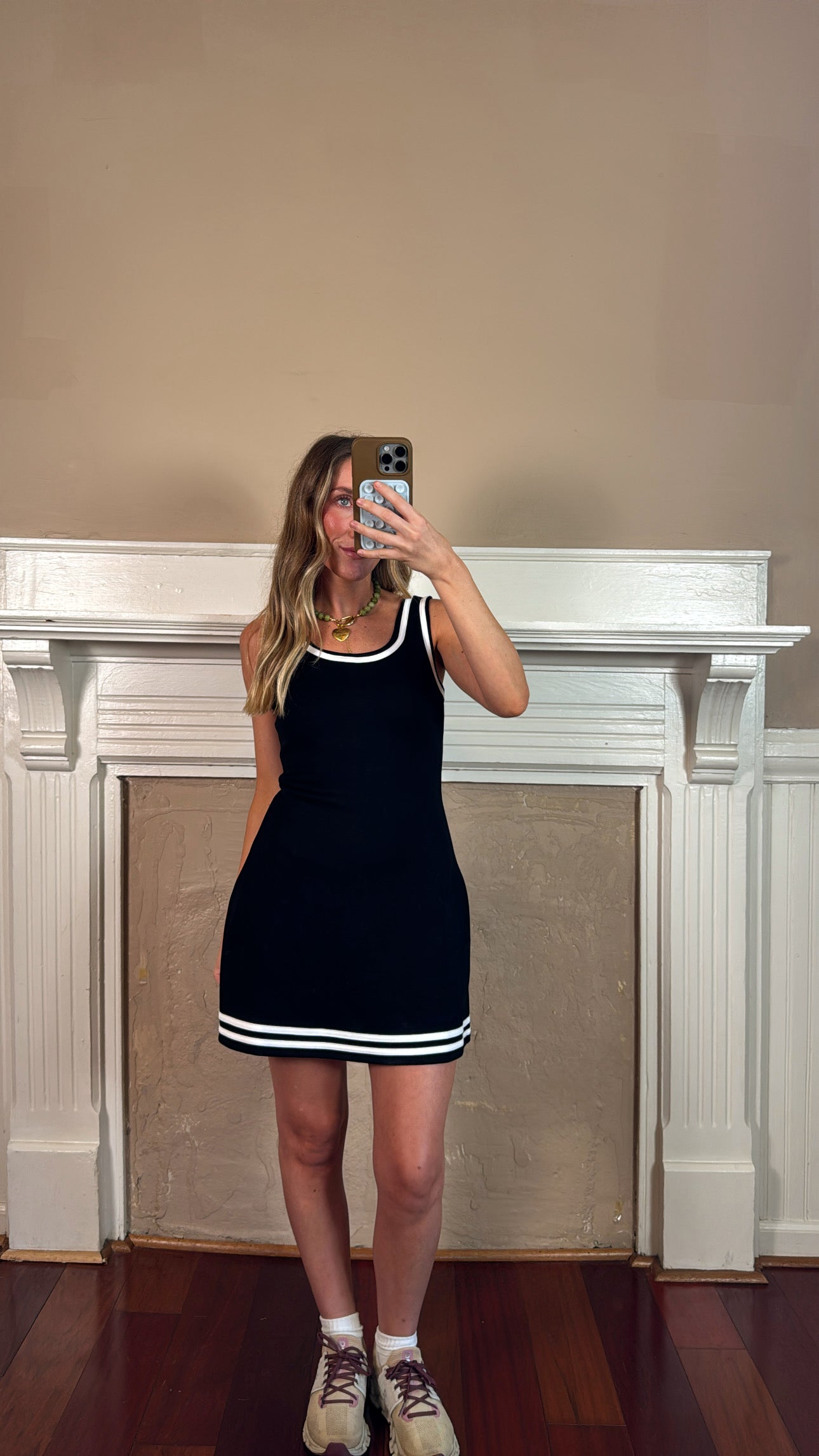 Scuba Mini Dress - Black