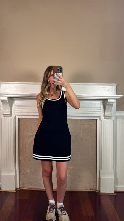 Scuba Mini Dress - Black