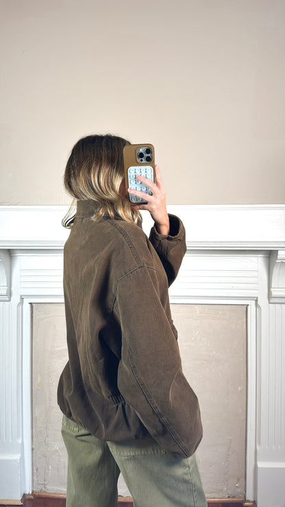 Long Sleeve Collared Denim Jacket